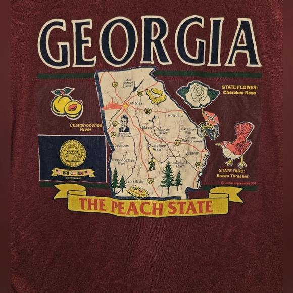 Vintage ✨️ Georgia "The Peach State" Tee - Picture 3 of 4